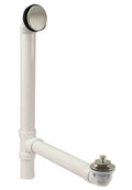 Satin Nickel Bath Waste and Overflow with Lift and Turn Bath Drain N137512