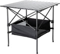 Aluminum Folding Camping Table with Carry Bag, 28in x 28in x 28in E40853