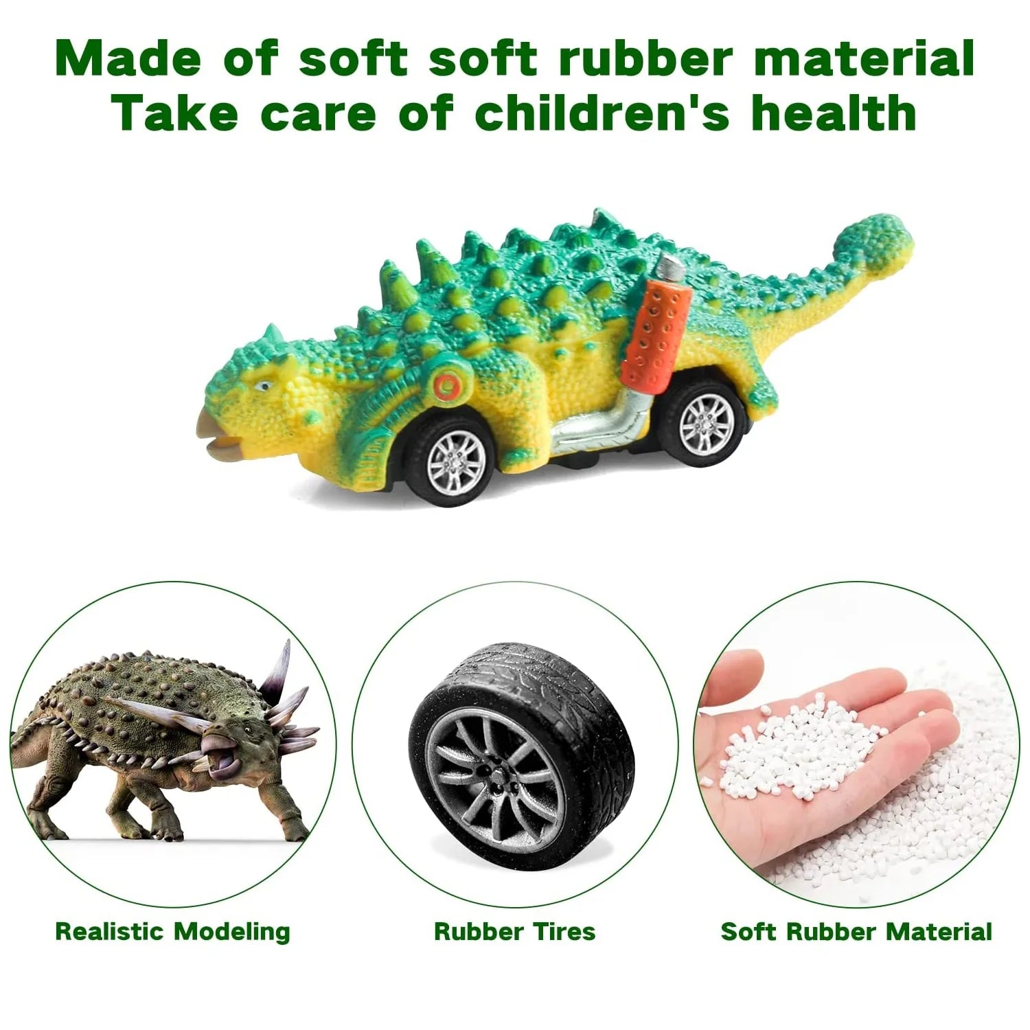 Dinosaur Pull Back Cars Toys W264