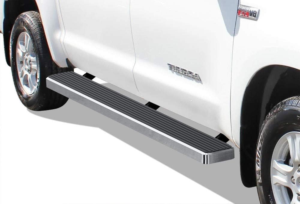 Black Powder Coated 5 inches Running Boards Side Steps Step Rails C176874