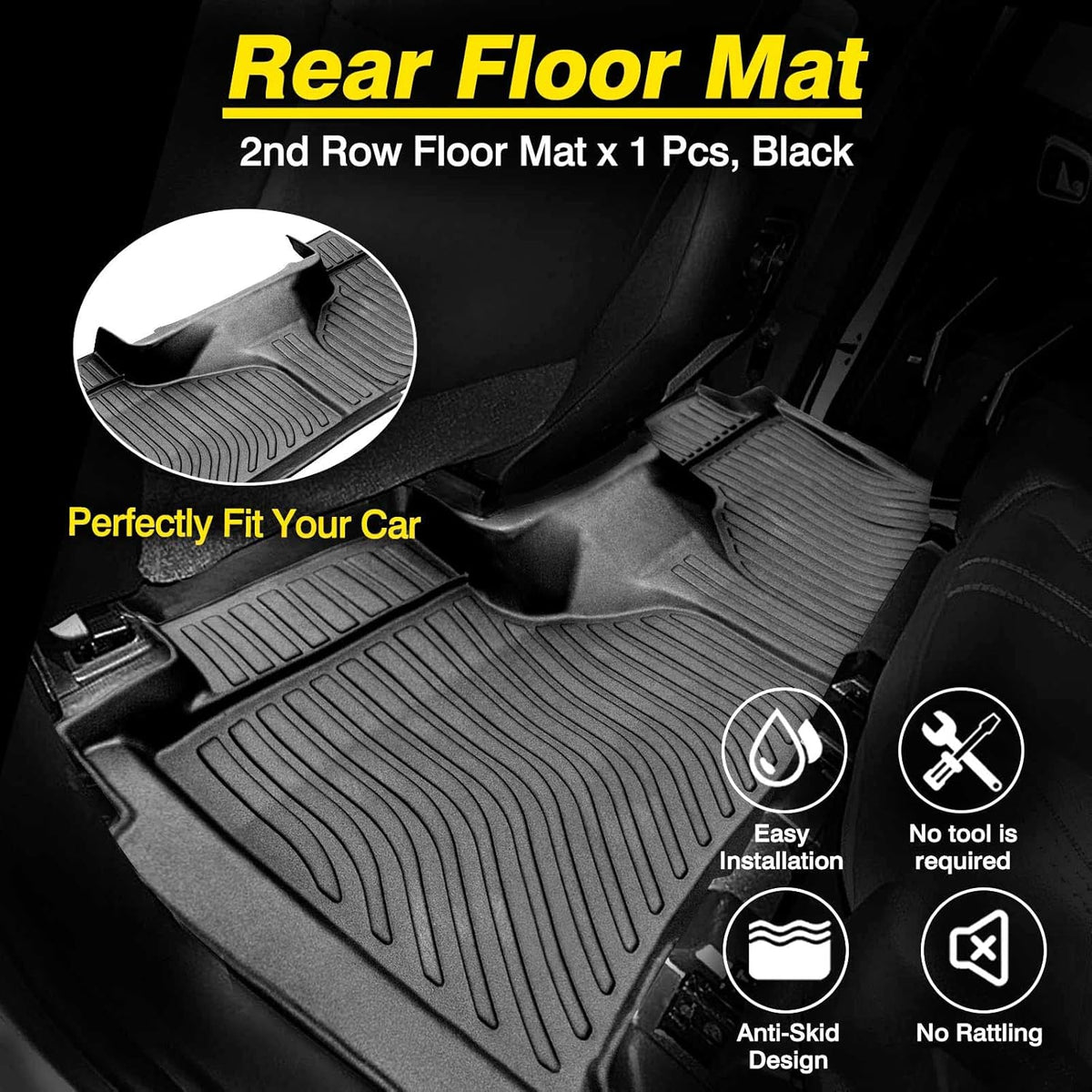 All Weather Floor Liner 2 Row Heavy Duty Pack of 2 G4423