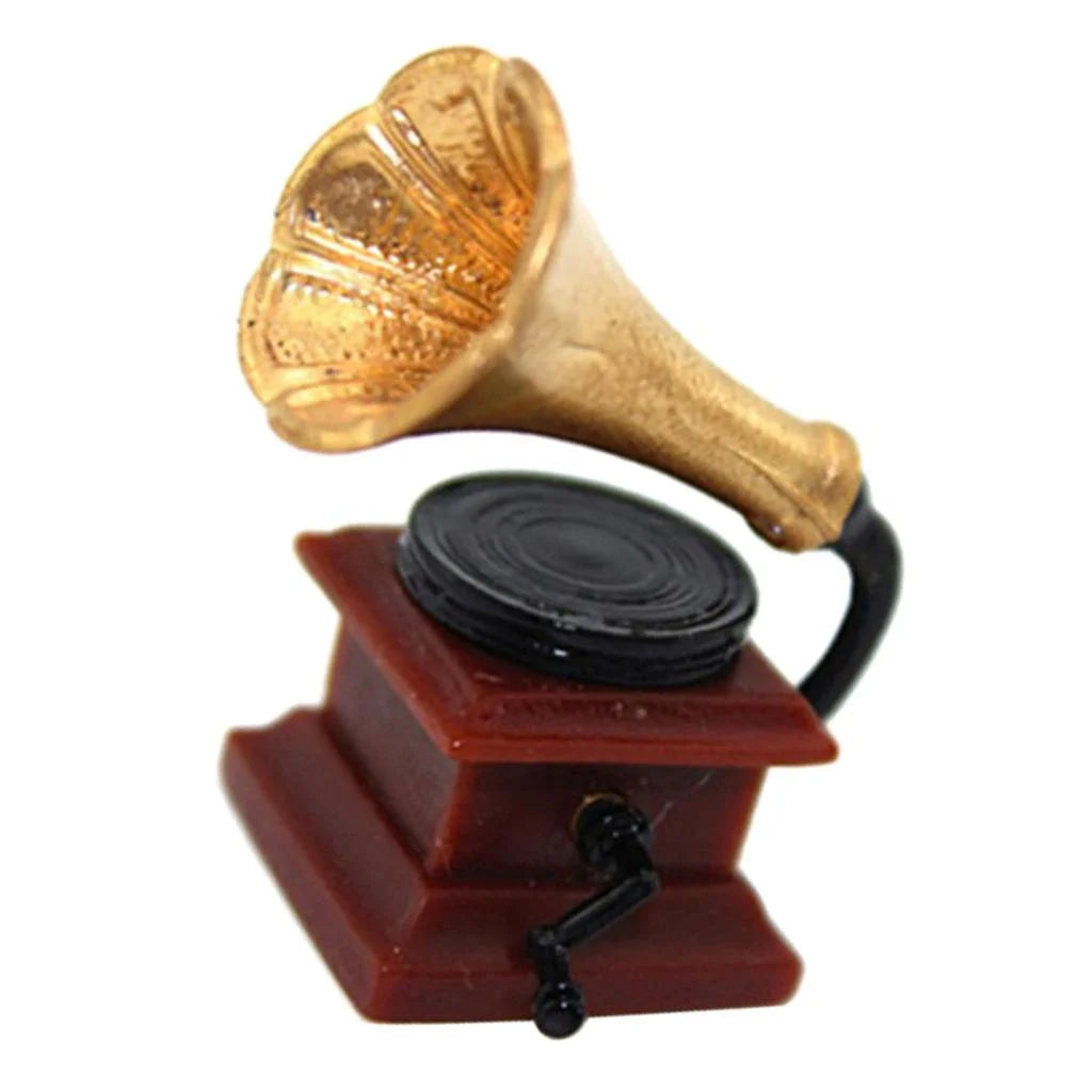 Mini Phonograph for 1:12 Dollhouse Furniture Accessory W44093
