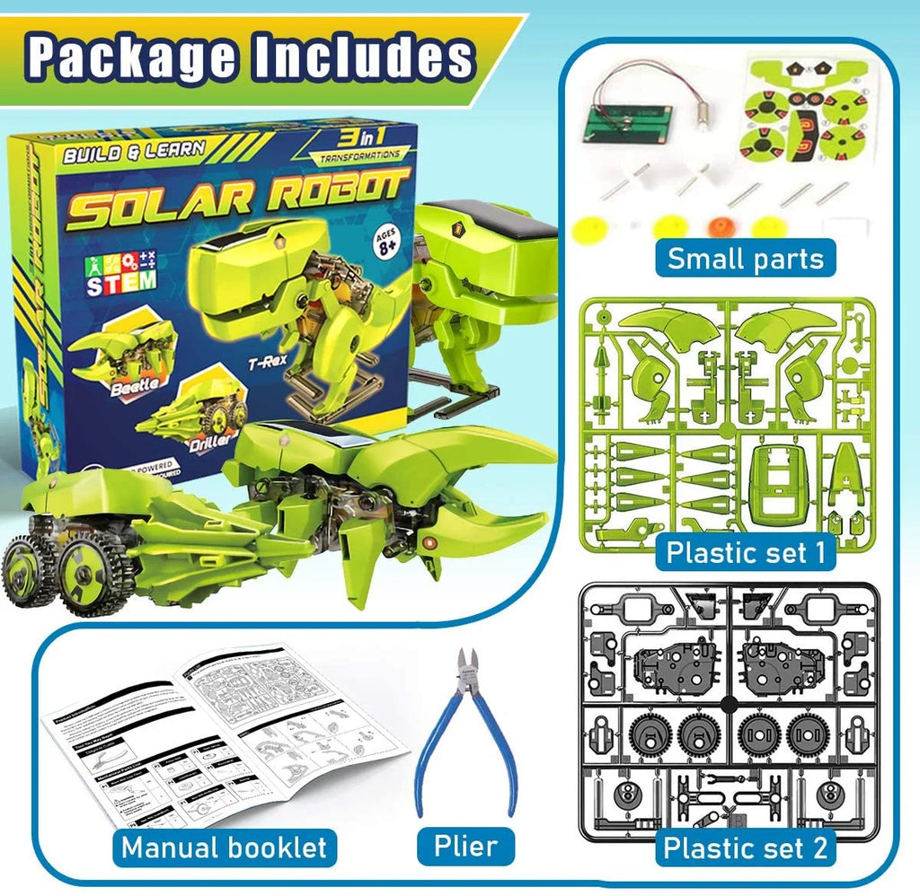 Solar Robot Kit 3-in-1 STEM Projects Robot Kit E17265