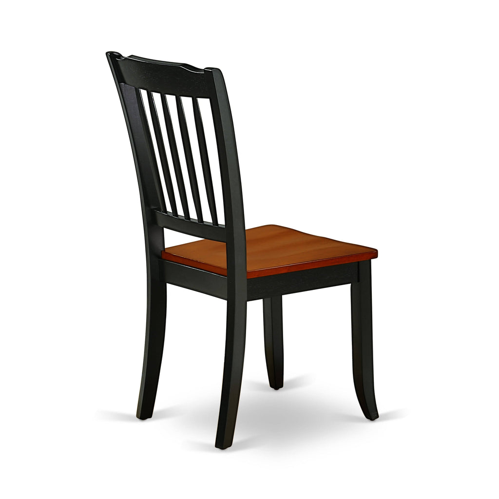 5pc Kitchen Table with Two Drop Leaves and Four Wood Seat Kitchen Chairs Z6502