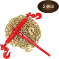 5/16” Grade 70 Chain and Load Binder Kit with 4 Binders and 4 Chains W73546