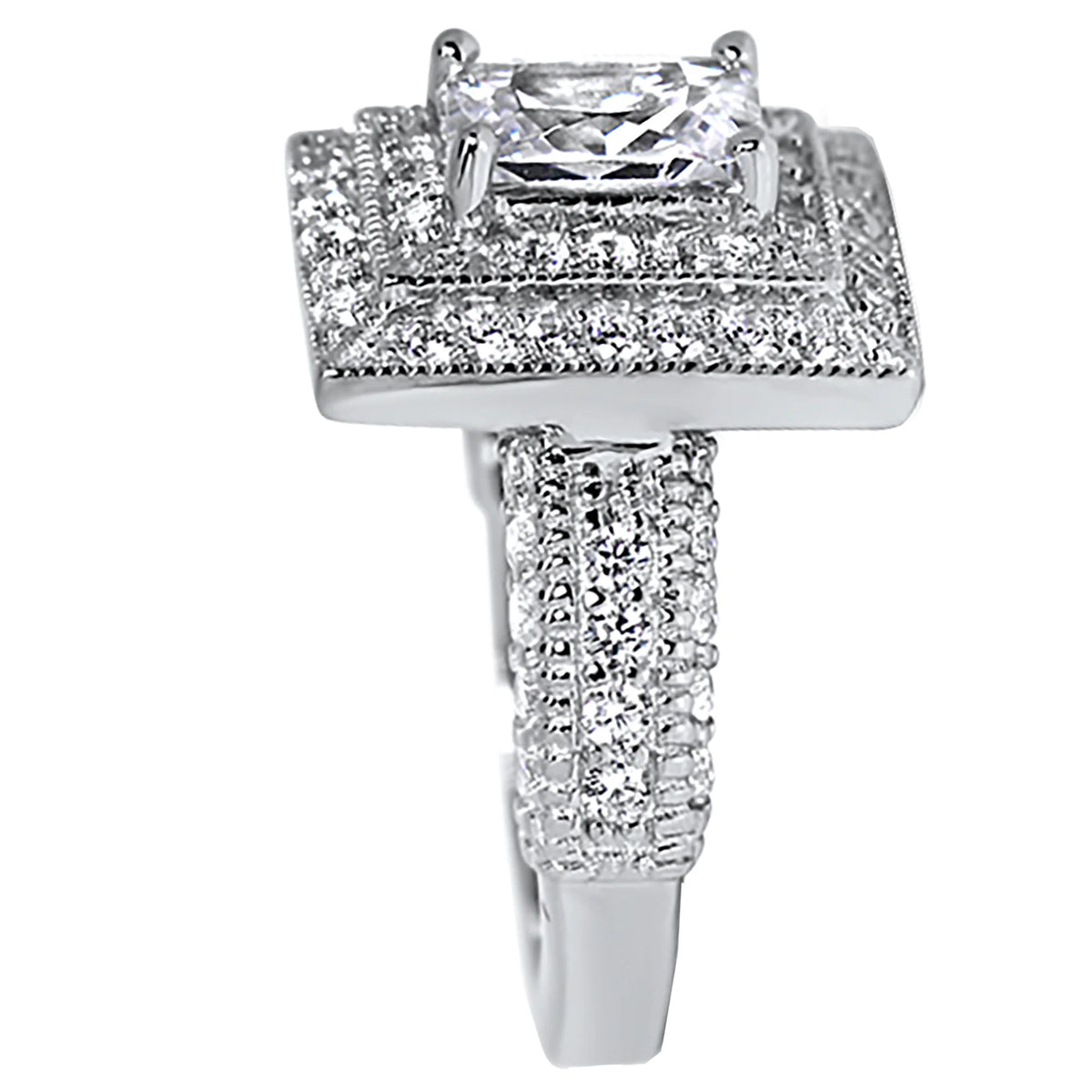 Simulated Diamond Engagement Ring Size 7 U383