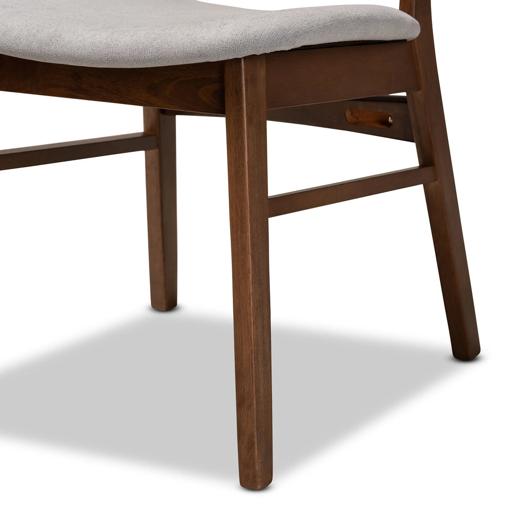 Grey/Walnut Brown Dining Chair, Set of 2 C84860