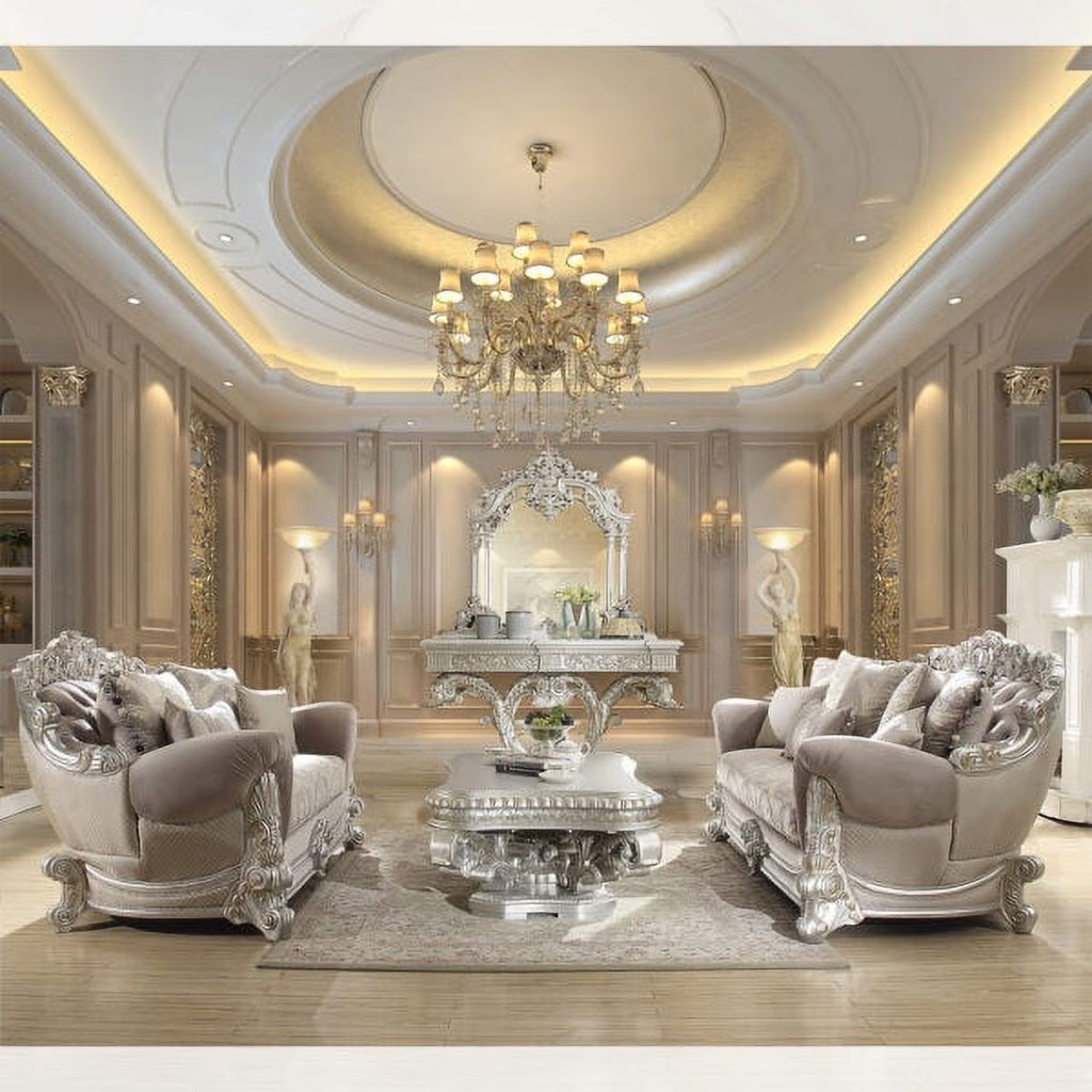 Carved Wood 3Pcs Sofa Set P771987