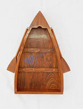 Wooden Key Hanger With Oars A3954