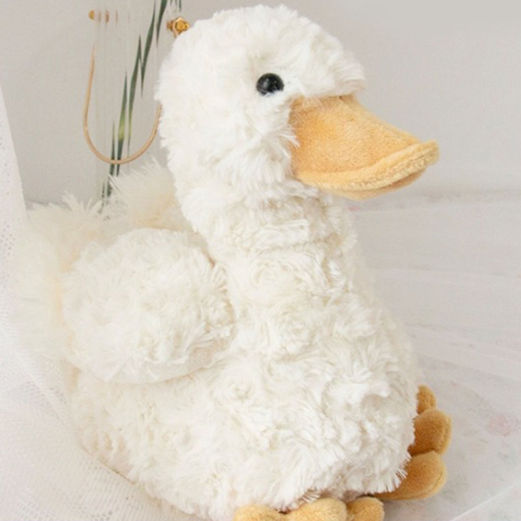 7.8in Fluffy Duck Plush Toy with PP Cotton Filling V555