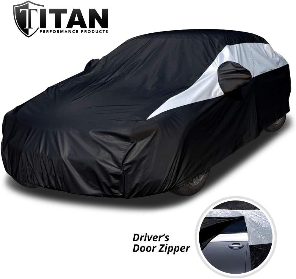 Jet Black Poly 210T Car Cover Pack of 2 W790
