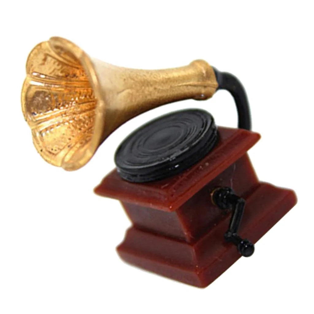 Mini Phonograph for 1:12 Dollhouse Furniture Accessory W44093
