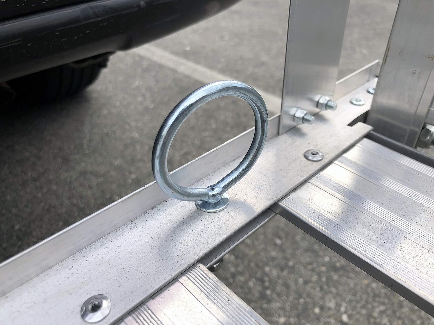 Aluminum Cargo Carrier with High Side Rails and Ramp, 500 lb. Capacity R7486