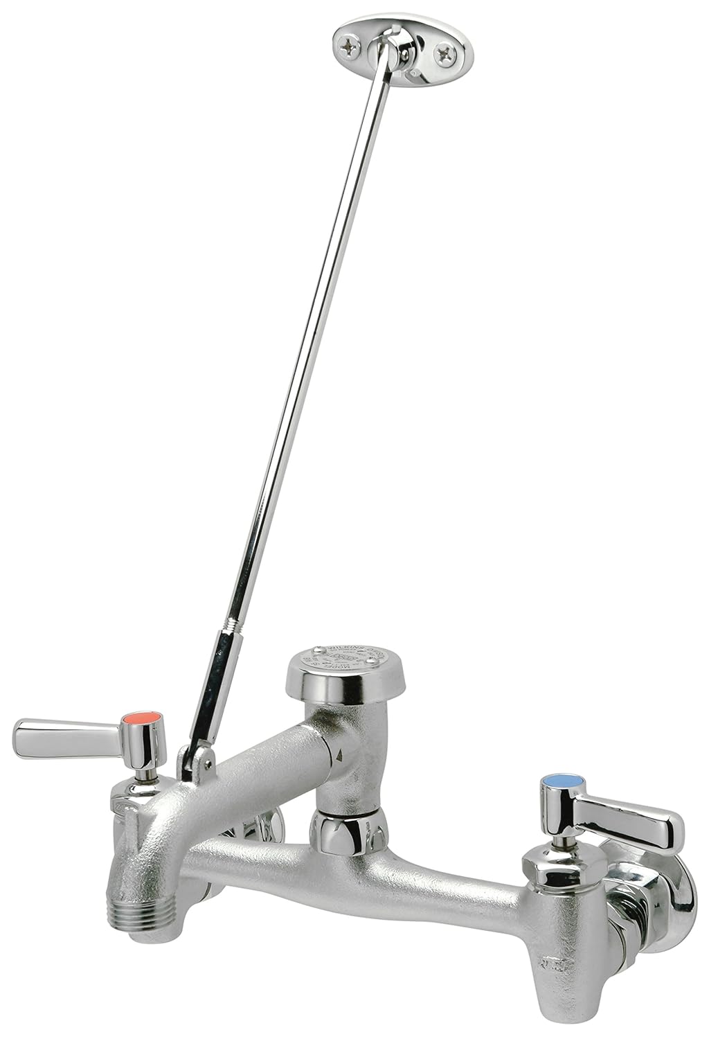 Chrome-Plated Cast Brass Sink Faucet with Lever Handles E44492