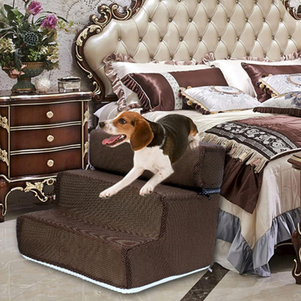 Blue Detachable Anti-Slip Faux Leather Dog Ramp Stairs Cover C648