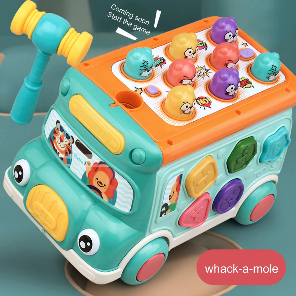 Toddler Music Bus Toys with Light Sound I883