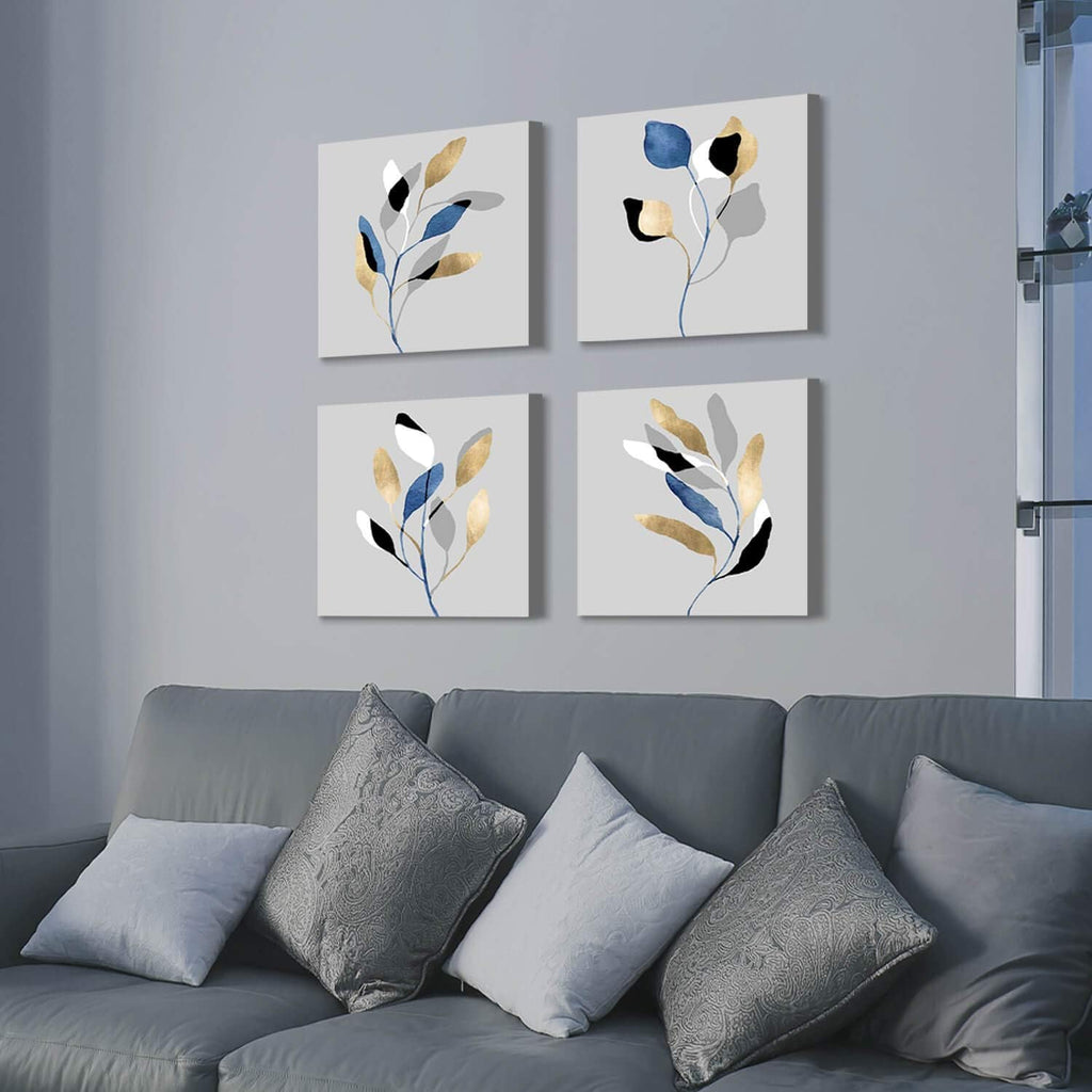 12W x 12H x 4 PCS Canvas Wall Art X760901