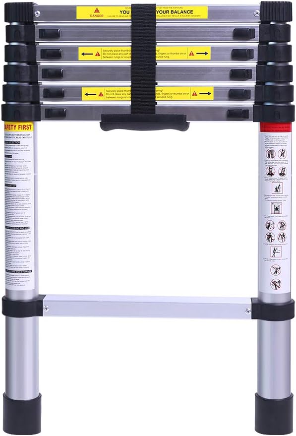 9.5FT Aluminum Telescoping Ladder V3477