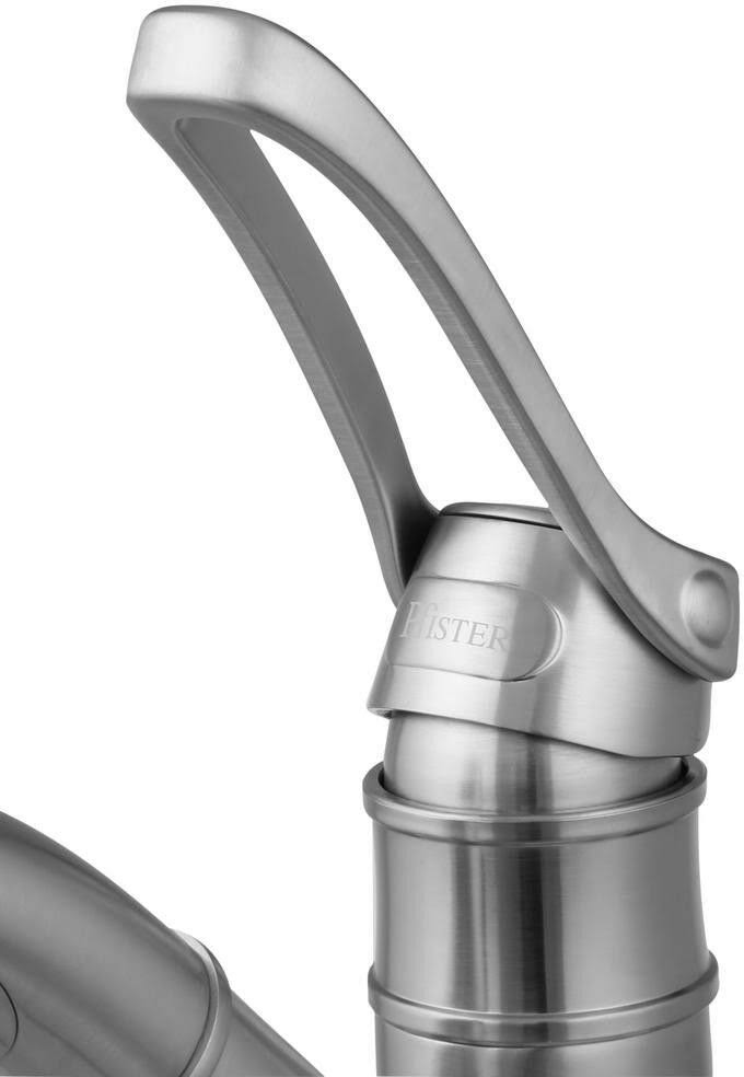 Single-Handle Pull-Out Sprayer Kitchen Faucet in Stainless Steel W297430