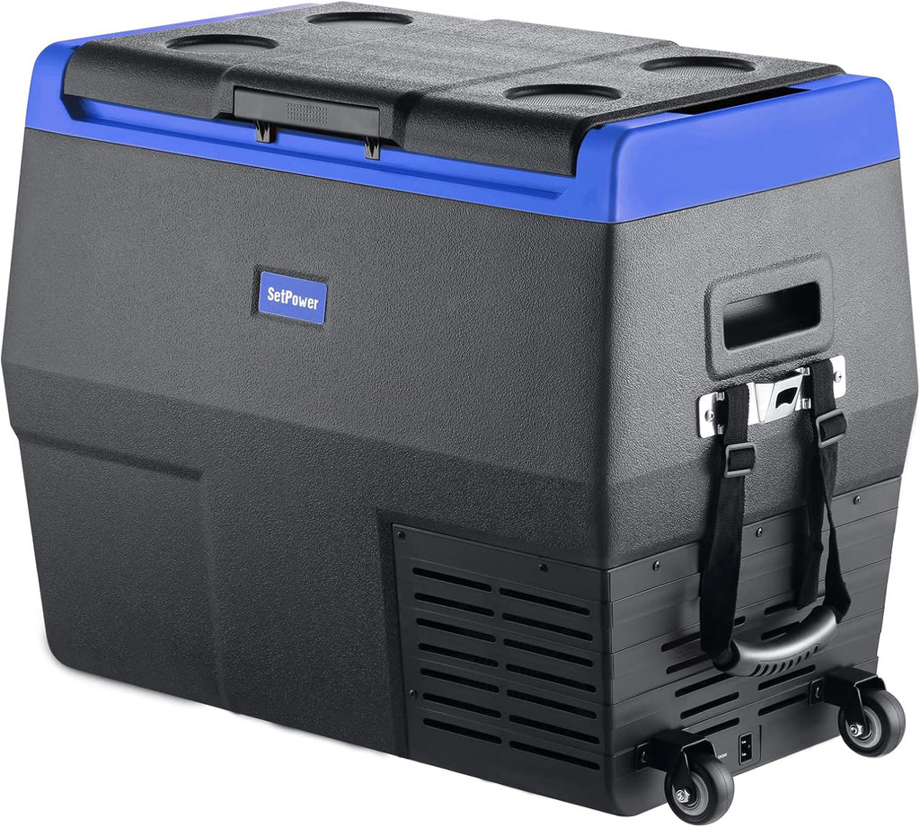 12 Volt Portable Car Refrigerator Freezer with Wheels T905780