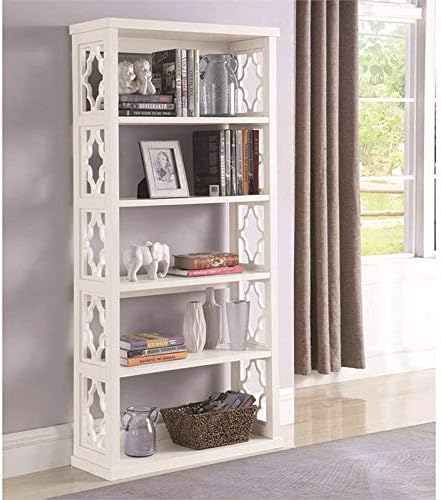 White 5 Shelf Bookcase F58382