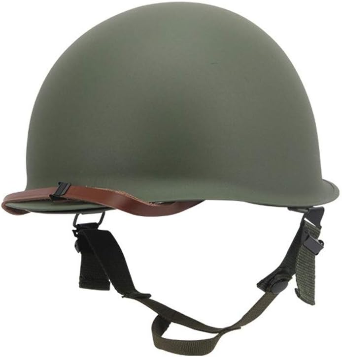 WWII US Army M1 Helmet Steel Field Green Replica with Liner Pack of 2 Z25632