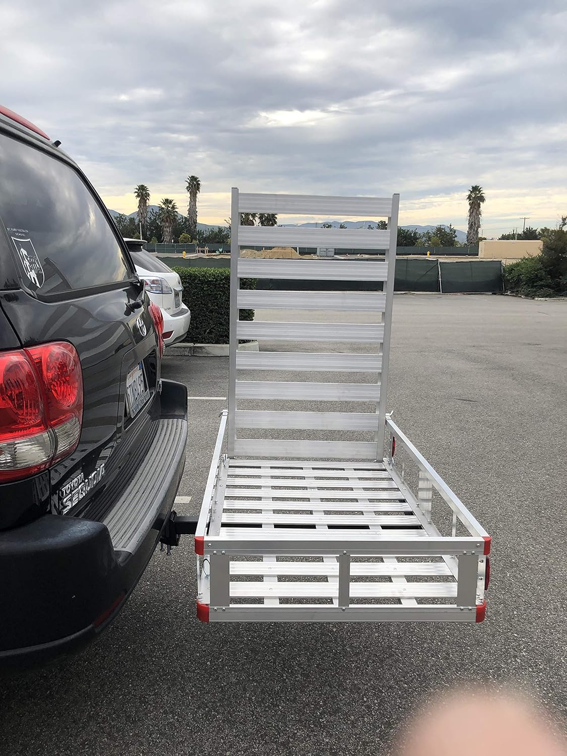 Aluminum Cargo Carrier with High Side Rails and Ramp, 500 lb. Capacity R7486