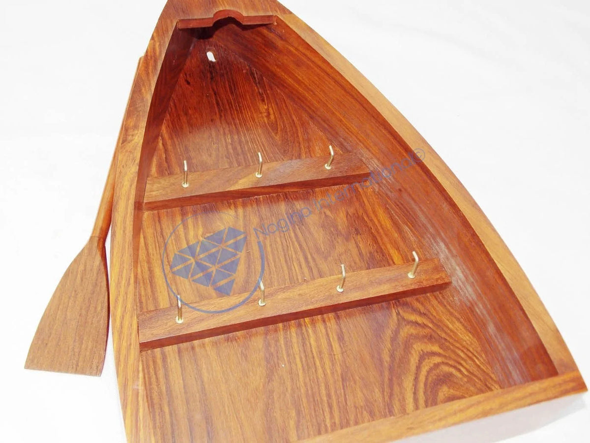 Wooden Key Hanger With Oars A3954