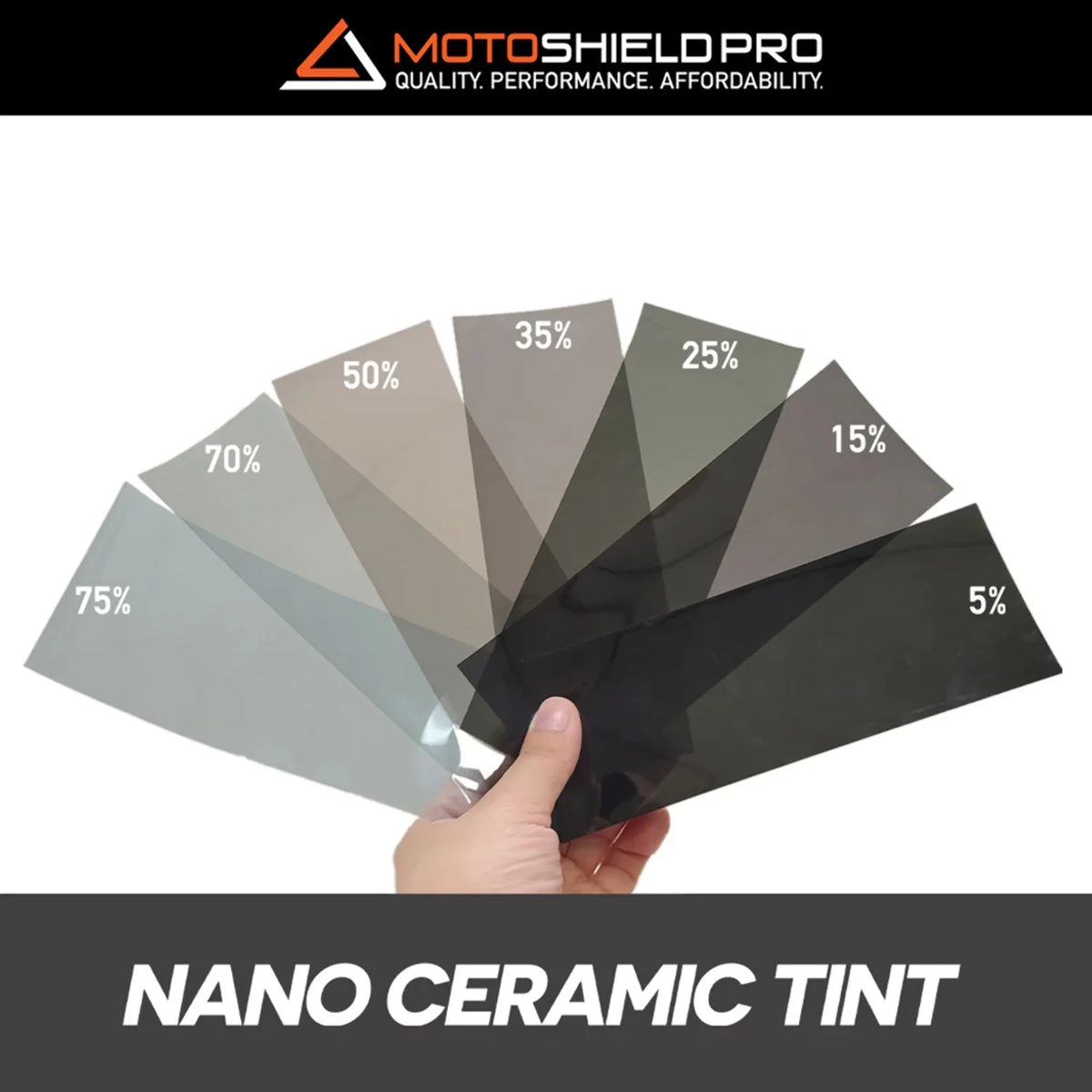 Precut Ceramic Window Tint Film for 2014-2018 Chevrolet Silverado 1500 Crew Cab Front Windshield 50% I20886