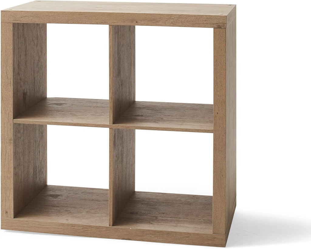 White 4-Cube Storage Cabinet Bookshelf S845528