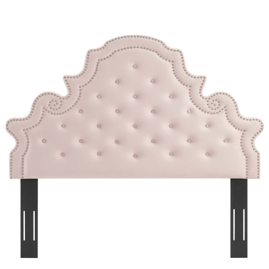 Twin Headboard Charcoal Velvet Q15910
