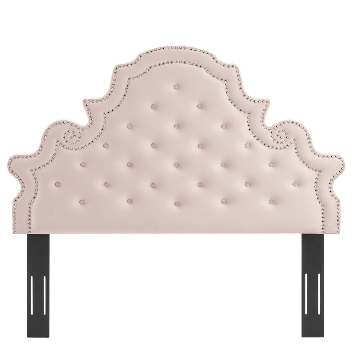 Twin Headboard Charcoal Velvet Q15910
