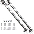 2 Pack 32 Inch Stainless Steel Chrome Bathroom Grab Bar Handle C84126