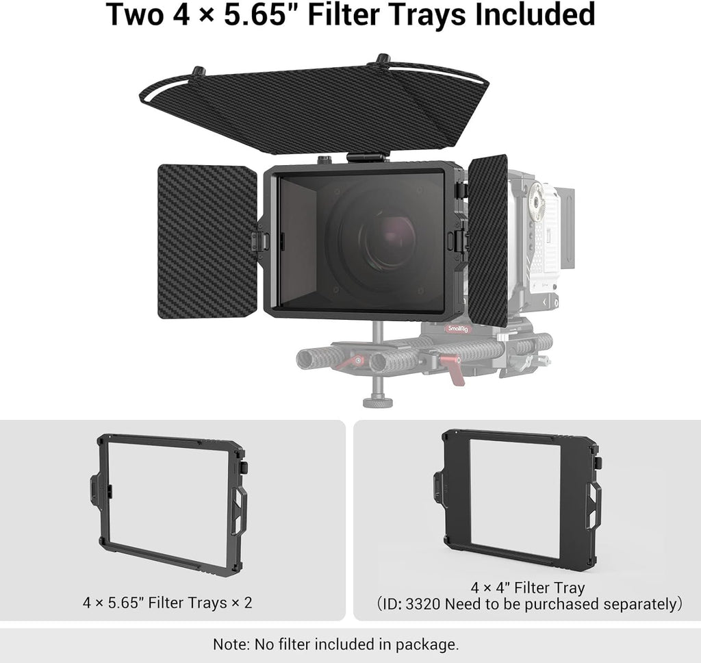Mini Matte Box Pro with 4 x 5.65 Filter Trays and Adapter Ring H14846
