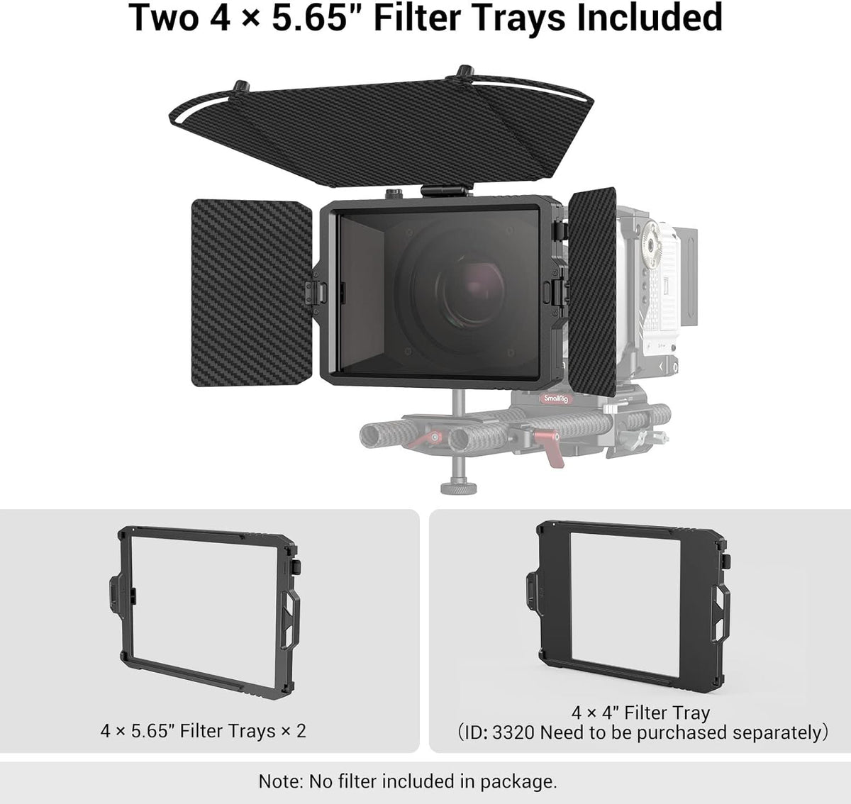 Mini Matte Box Pro with 4 x 5.65 Filter Trays and Adapter Ring H14846