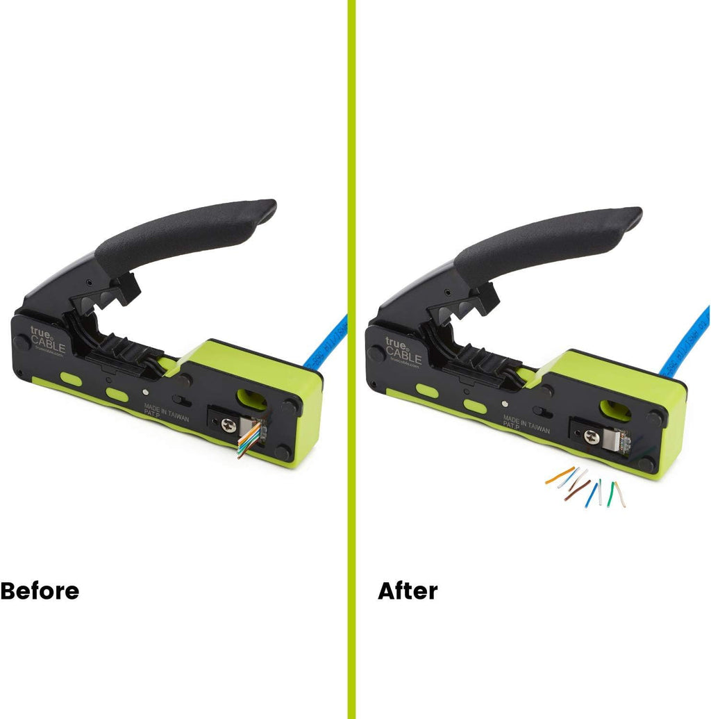 Crimp and Termination Tool for Cat5e, Cat6, Cat6A Ethernet RJ45 Connectors A8522