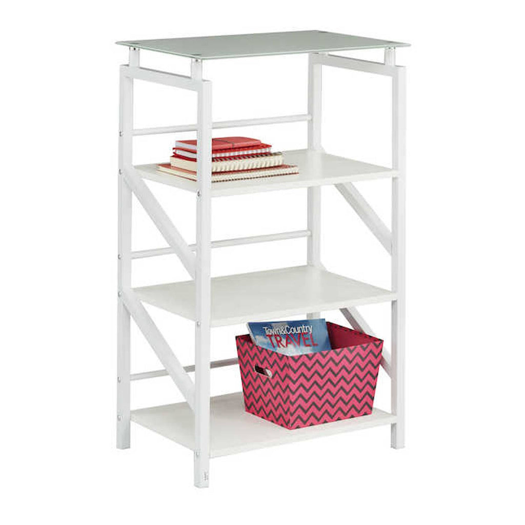 Black Glass Top Bookcase J282863