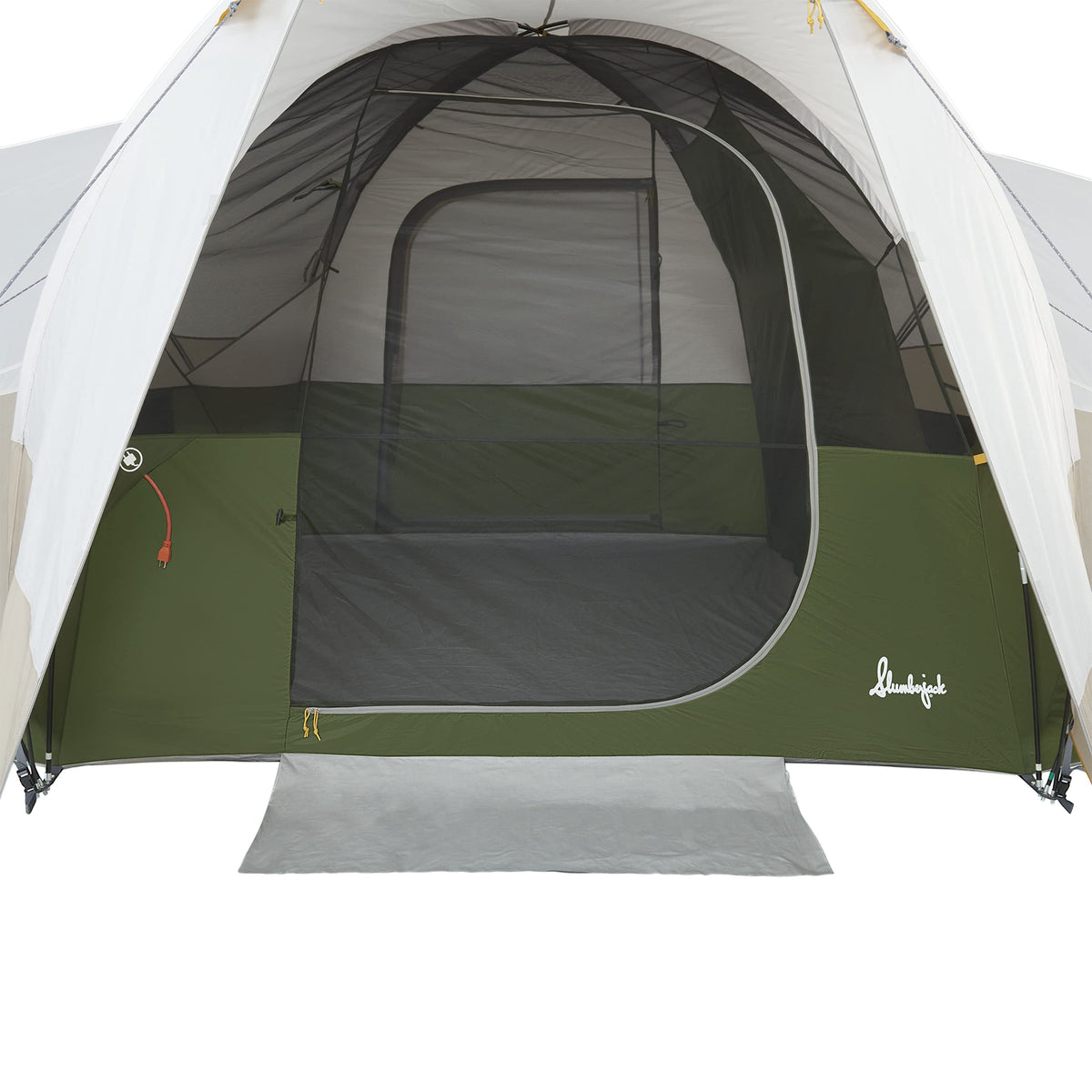 Beige/Green 8 Person Hybrid Dome Family Camping Tent H741015