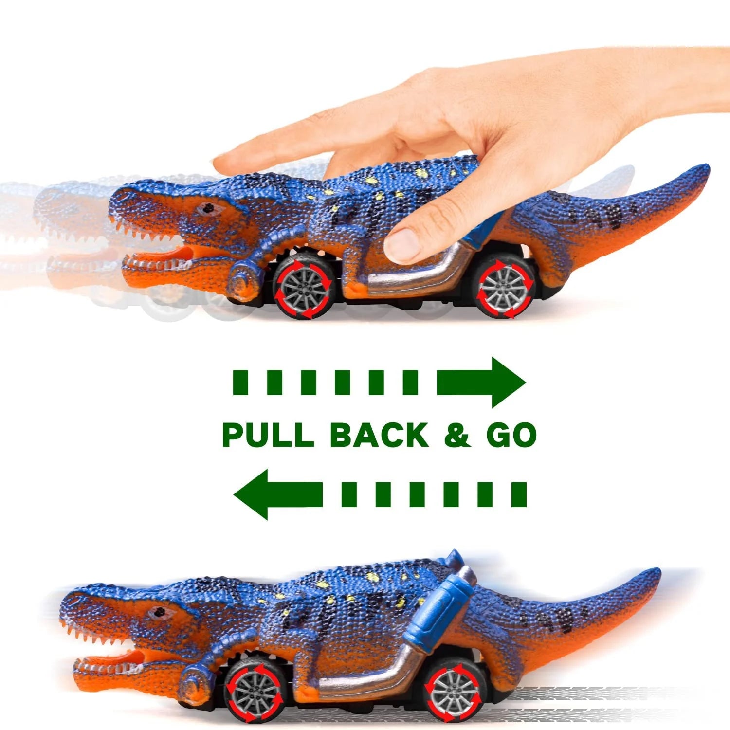 Dinosaur Pull Back Cars Toys W264