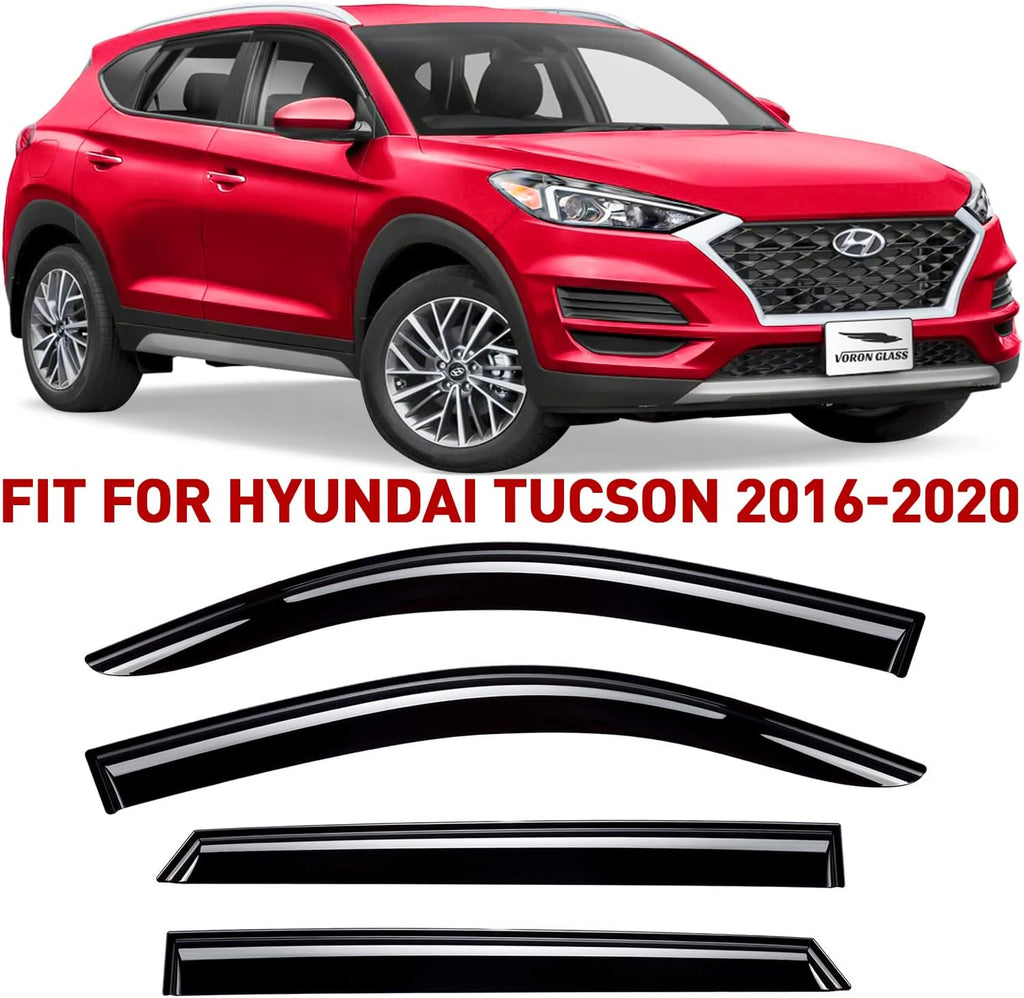 4 Pieces Glass Rain Guards for Hyundai Tucson M688