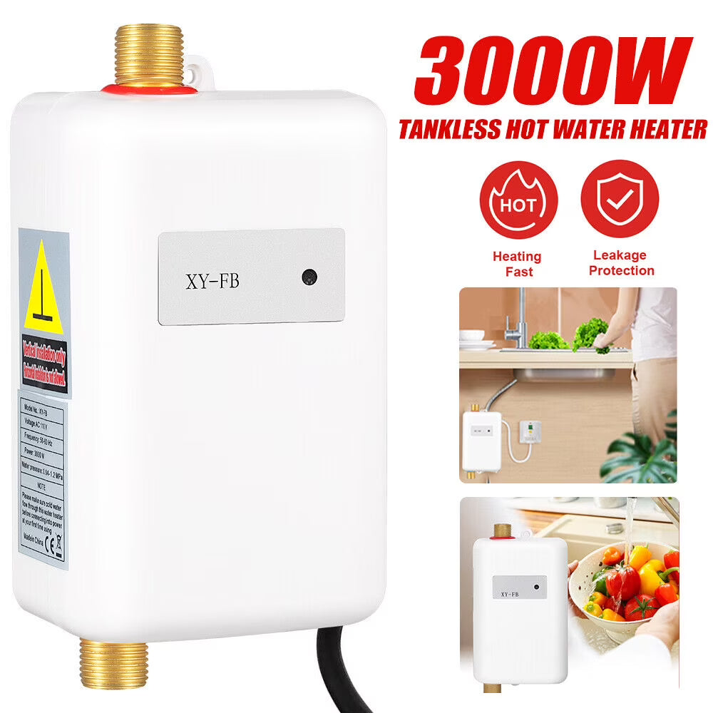Instant Hot Water Heater Electric Tankless 3000W X473945