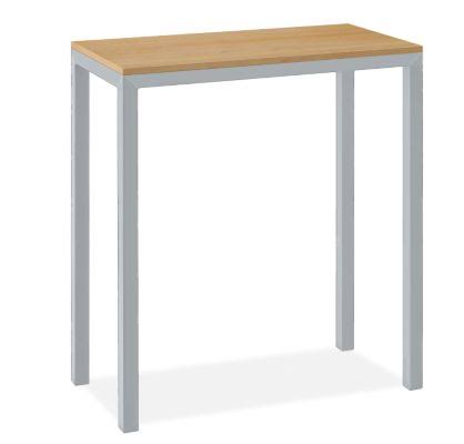 Maple Top Bar Table with Silver Base I15874