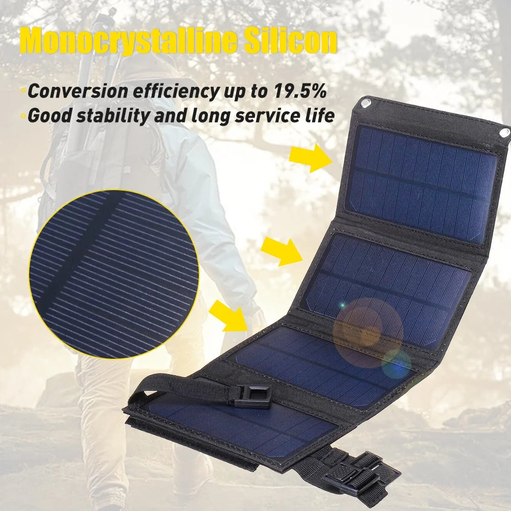 100W 10V Portable Folding Solar Panel Kit F760245