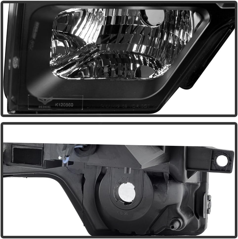 Black SMD LED Halo Projector Headlights I268449