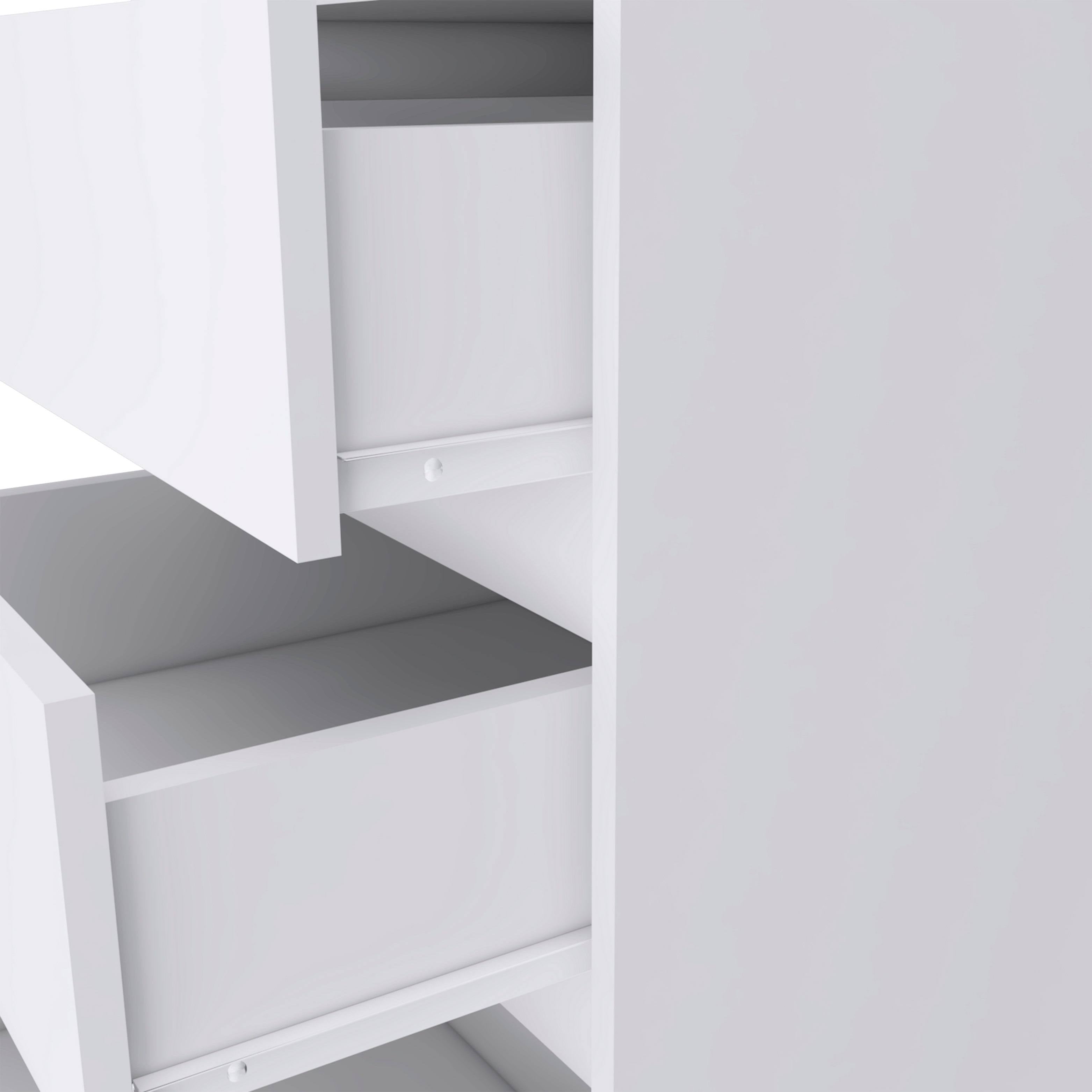 Grey 3 Drawer Filing Cabinet D89398