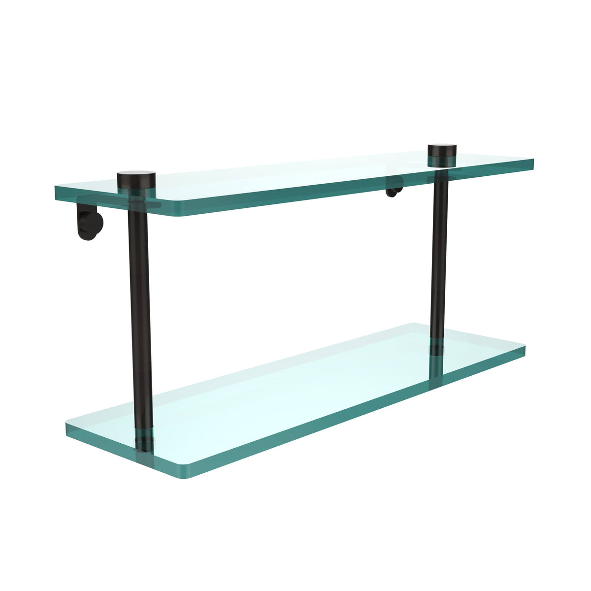 16x22 Two Tiered Glass Shelf Oil Rubbed Bronze Z5390