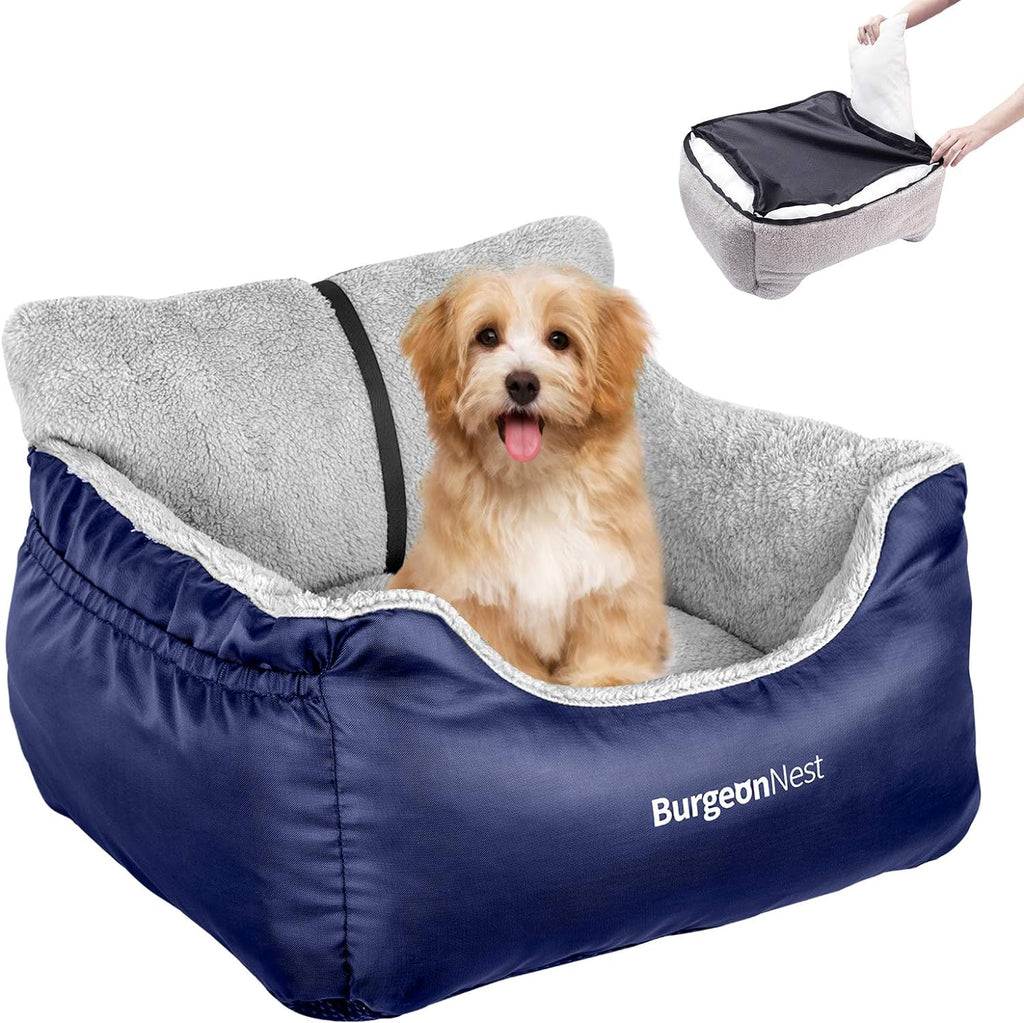 Dog Car Seat Pack of 2 with Storage Pockets and Clip-On Leash Z179