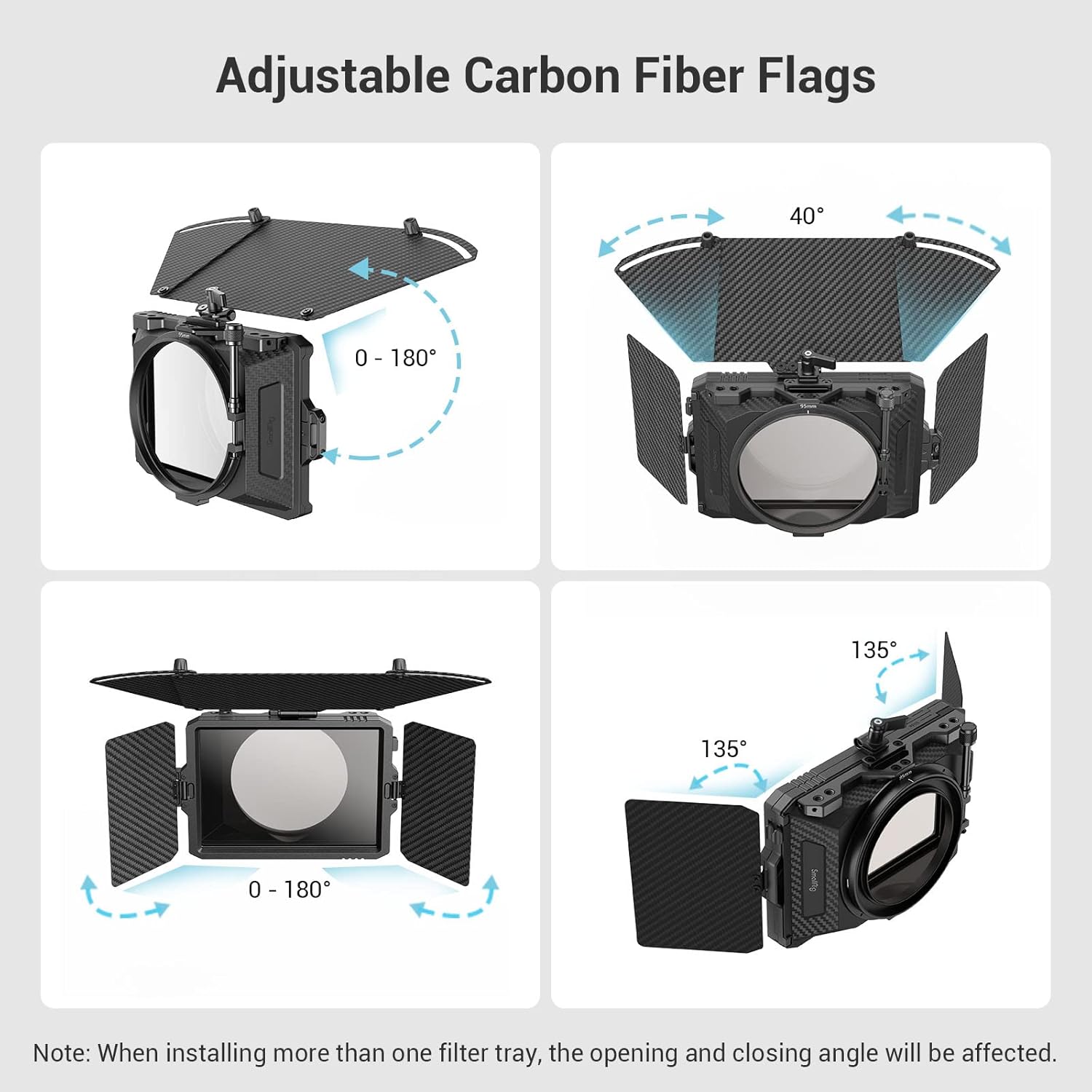 Mini Matte Box Pro with 4 x 5.65 Filter Trays and Adapter Ring H14846
