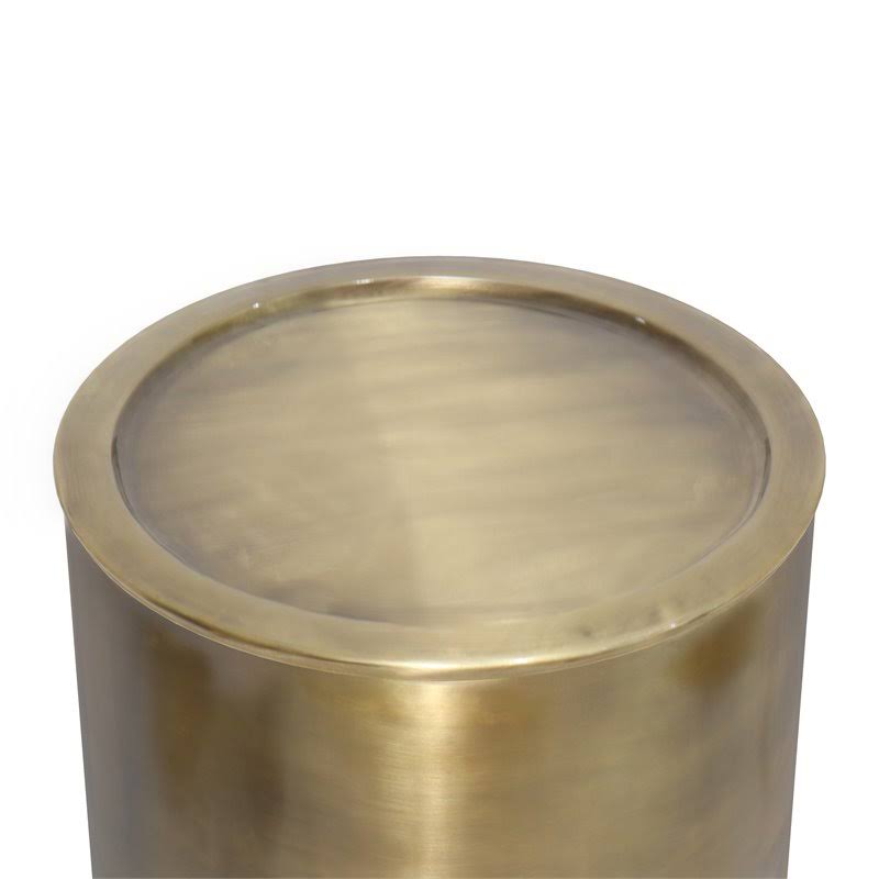 Antique Gold Metal Side Table O52915
