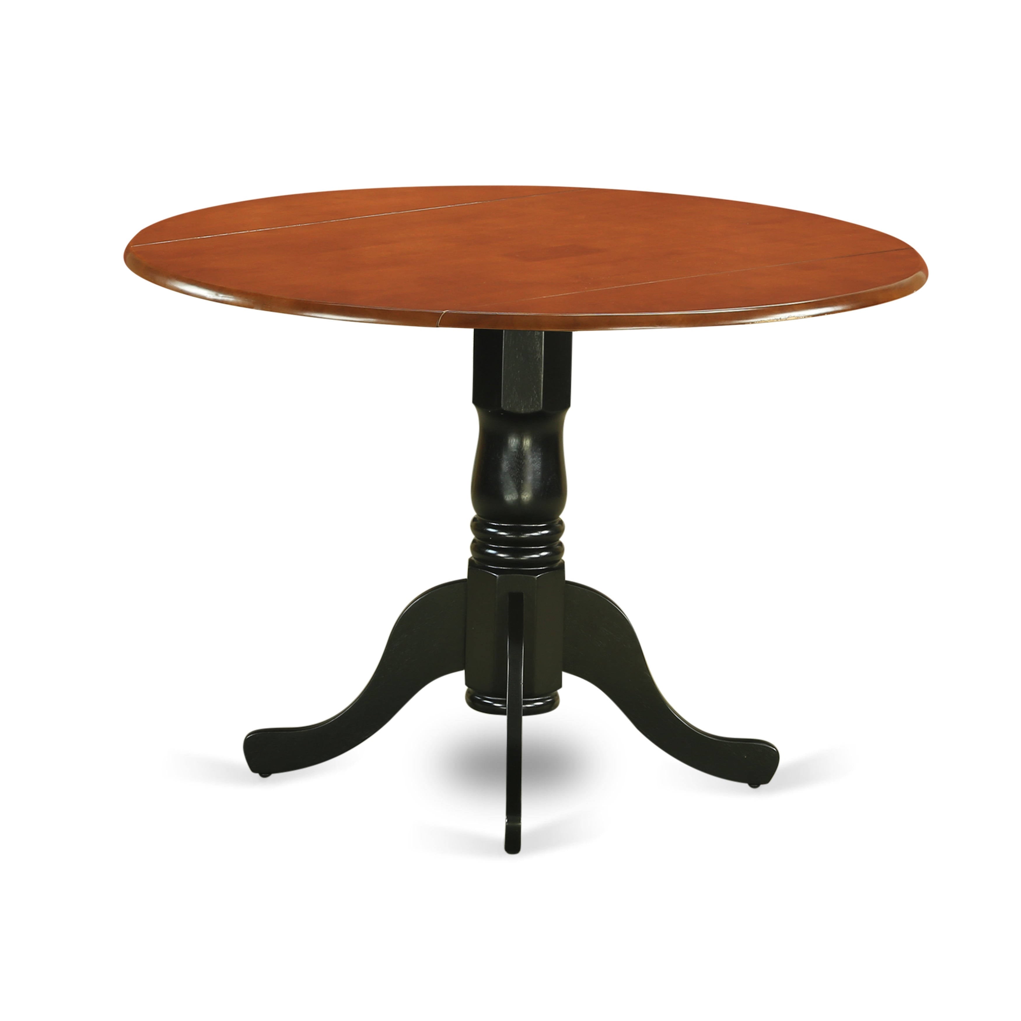 5pc Kitchen Table with Two Drop Leaves and Four Wood Seat Kitchen Chairs Z6502